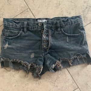 Free People Size 4 Denim Shorts